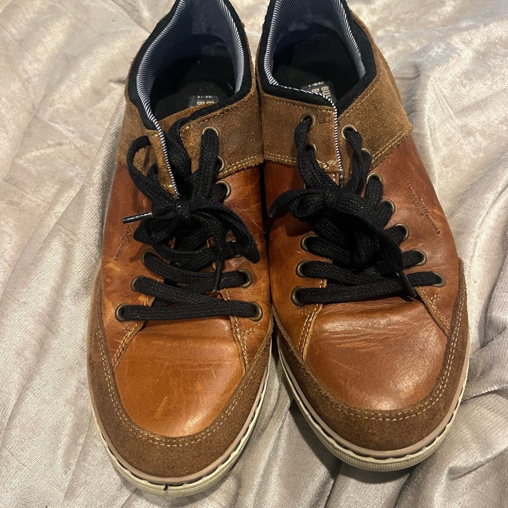 Men's Classic Brown Leather Sneakers